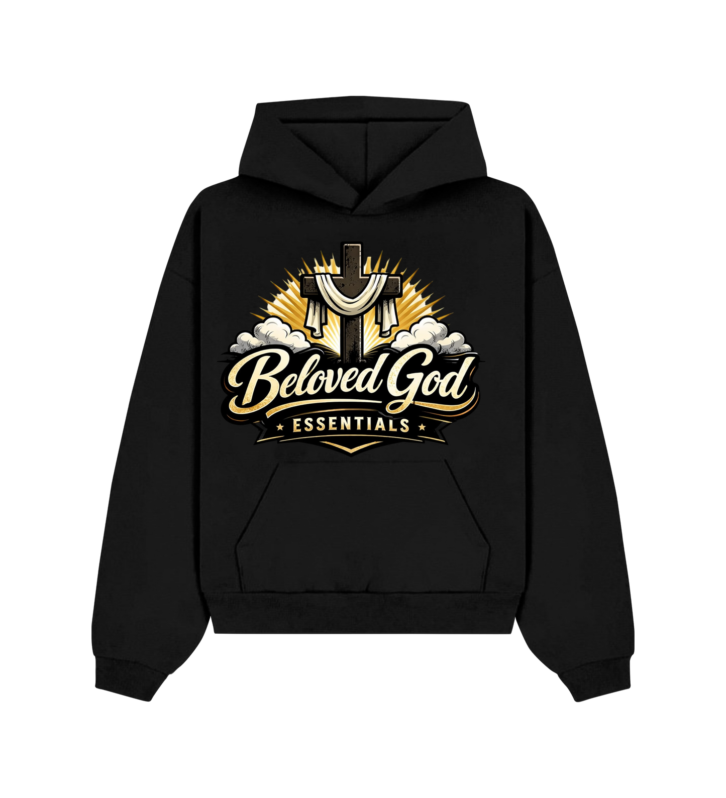 beloved god black hoodie